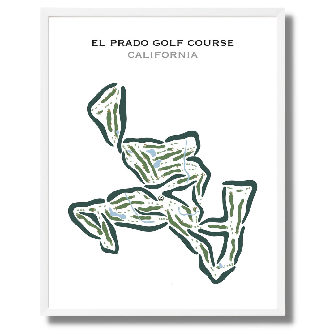 El Prado Golf Course, California - Printed Golf Courses