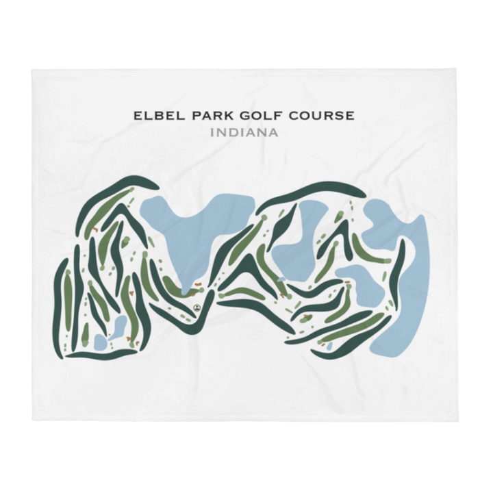 Elbel Park Golf Course, Indiana - Printed Golf Courses