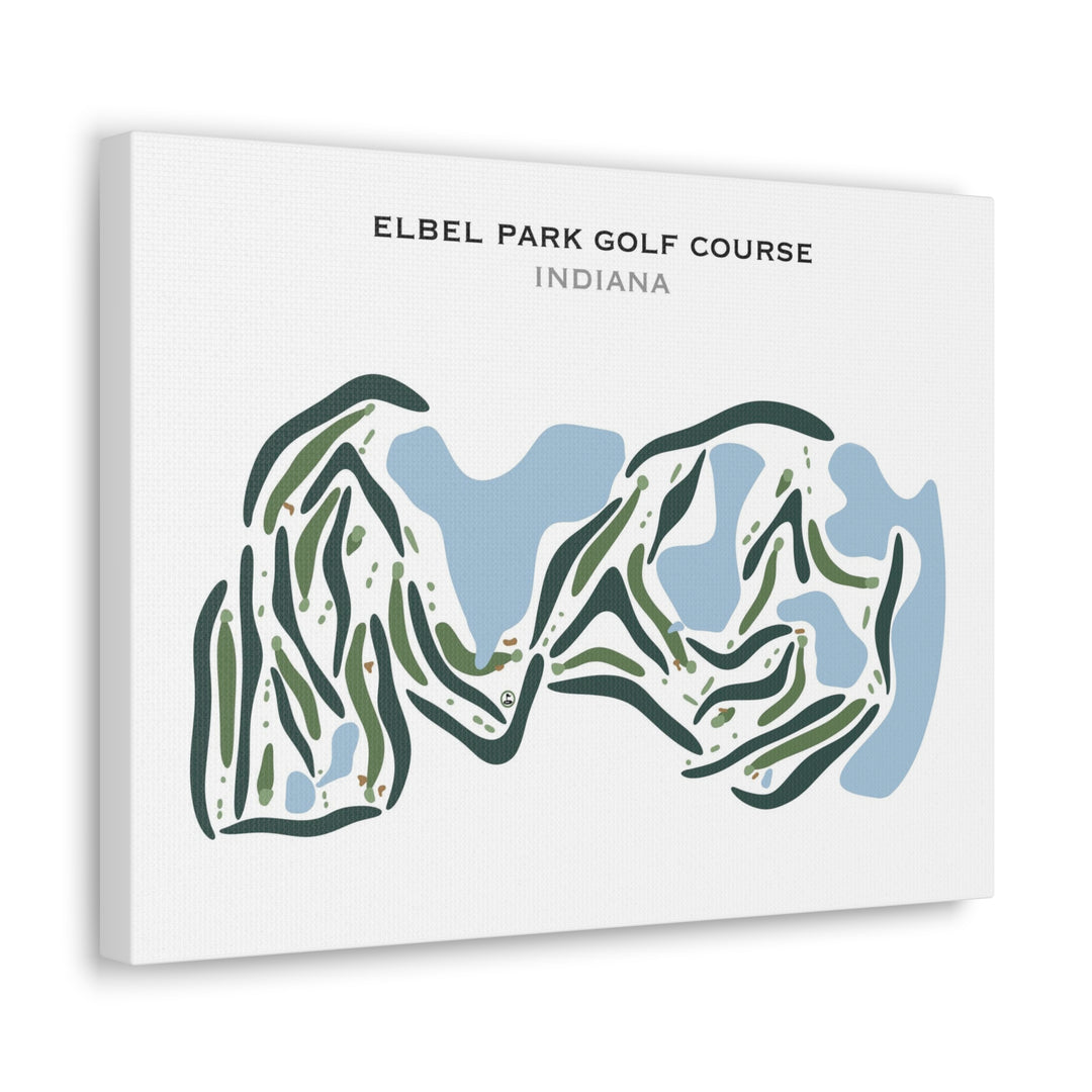 Elbel Park Golf Course, Indiana - Printed Golf Courses