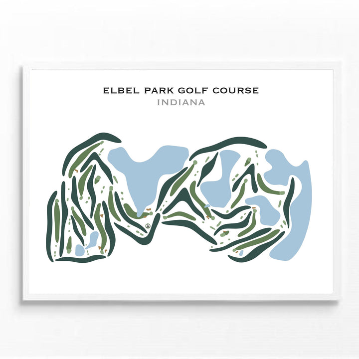 Elbel Park Golf Course, Indiana - Printed Golf Courses