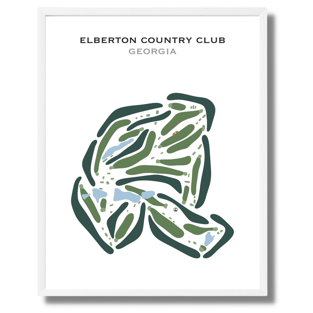 Elberton Country Club, Georgia - Printed Golf Courses