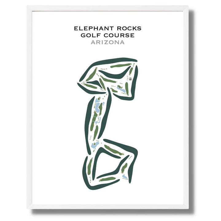 Elephant Rocks Golf Course, Arizona - Printed Golf Courses