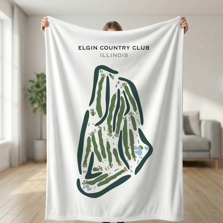 Elgin Country Club, Illinois - Printed Golf Course