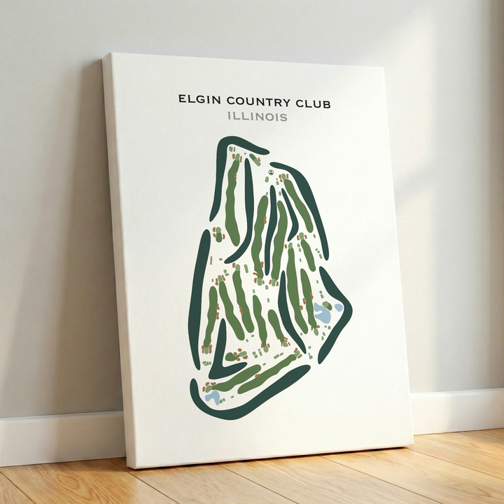 Elgin Country Club, Illinois - Printed Golf Course