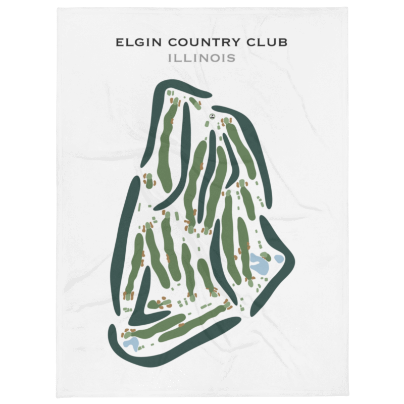 Elgin Country Club, Illinois - Printed Golf Course