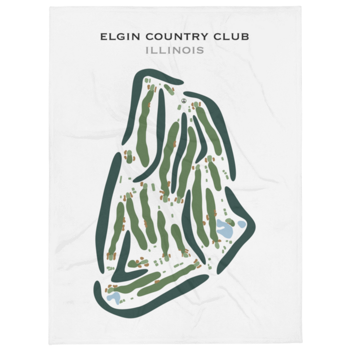 Elgin Country Club, Illinois - Printed Golf Course