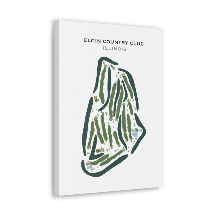 Elgin Country Club, Illinois - Printed Golf Course