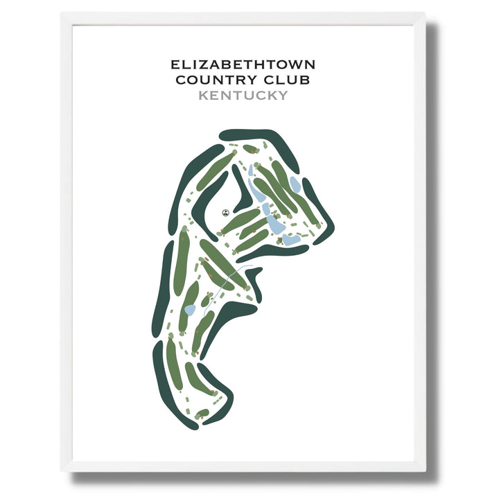 Elizabethtown Country Club, Kentucky - Printed Golf Courses