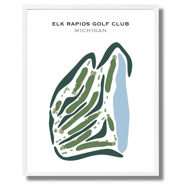 Elk Rapids Golf Club, Michigan - Printed Golf Courses