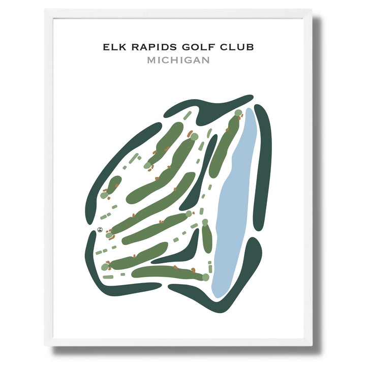 Elk Rapids Golf Club, Michigan - Printed Golf Courses