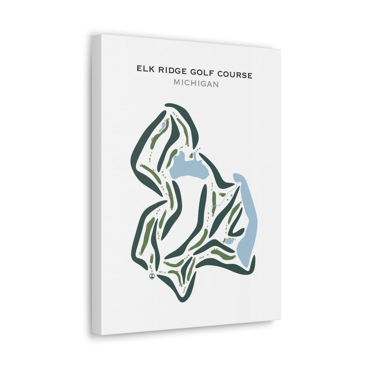 Elk Ridge Golf Course, Michigan - Printed Golf Courses