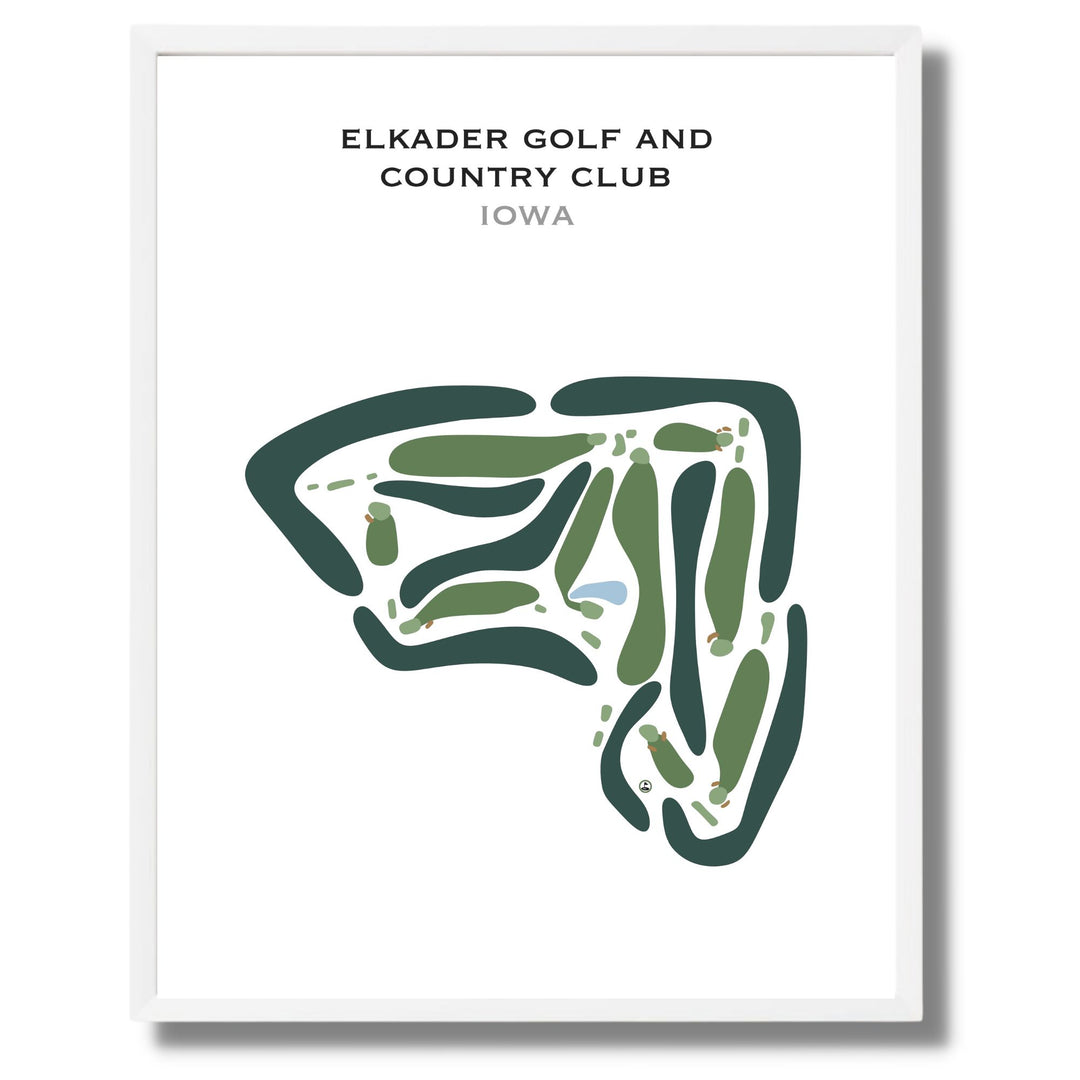 Elkader Golf & Country Club, Iowa - Printed Golf Courses