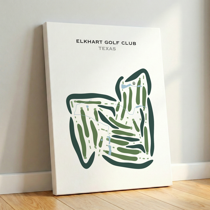 Elkhart Golf Club, Texas - Printed Golf Courses