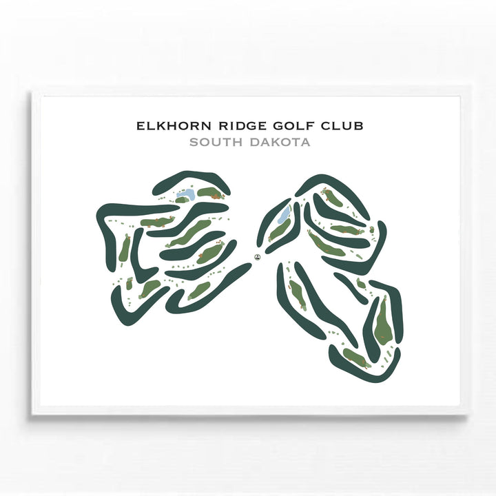 Elkhorn Ridge Golf Club, South Dakota - Printed Golf Courses