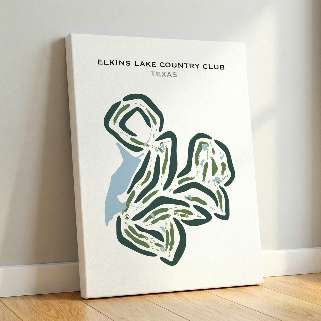 Elkins Lake Country Club, Texas - Printed Golf Courses