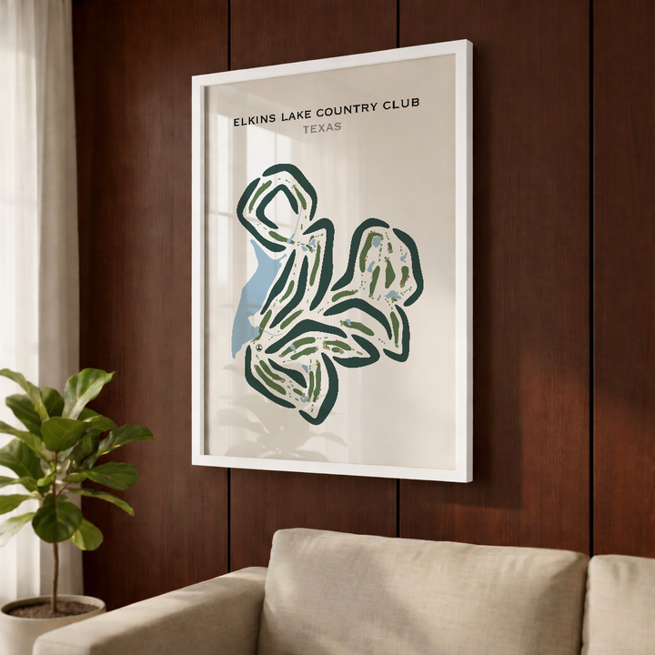 Elkins Lake Country Club, Texas - Printed Golf Courses