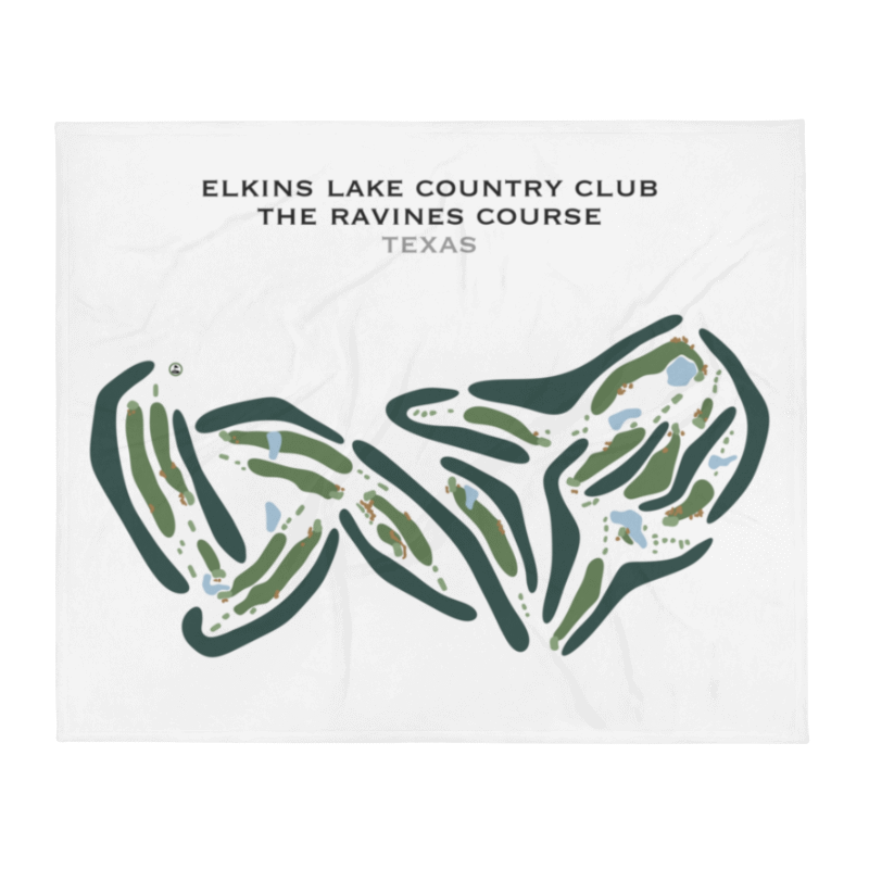 Elkins Lake Country Club - The Ravines Golf Course, Texas - Printed Golf Courses