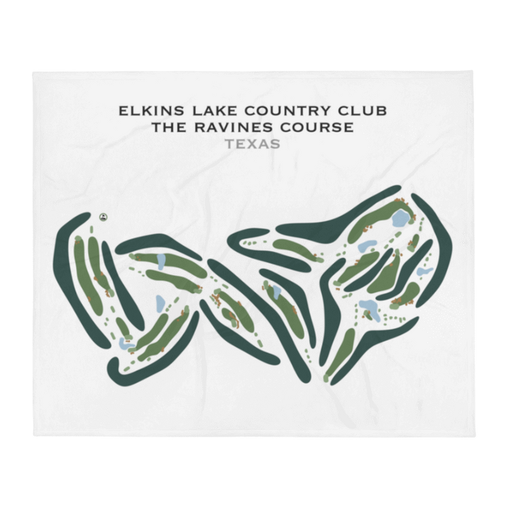 Elkins Lake Country Club - The Ravines Golf Course, Texas - Printed Golf Courses