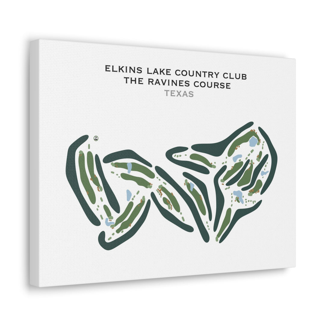 Elkins Lake Country Club - The Ravines Golf Course, Texas - Printed Golf Courses