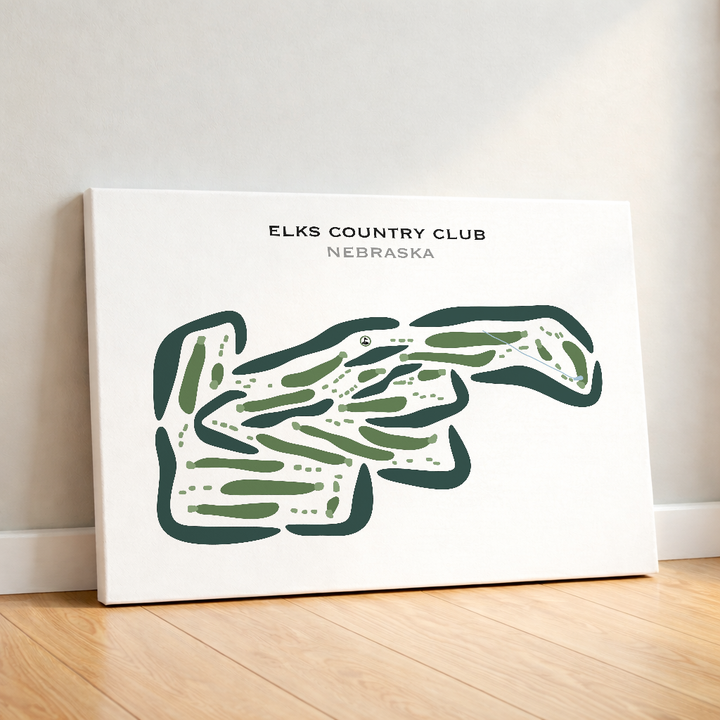 Elks Country Club, Nebraska - Printed Golf Courses