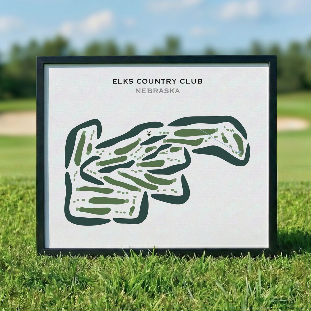 Elks Country Club, Nebraska - Printed Golf Courses