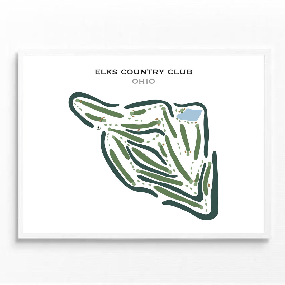 Elks Country Club, Ohio - Printed Golf Courses