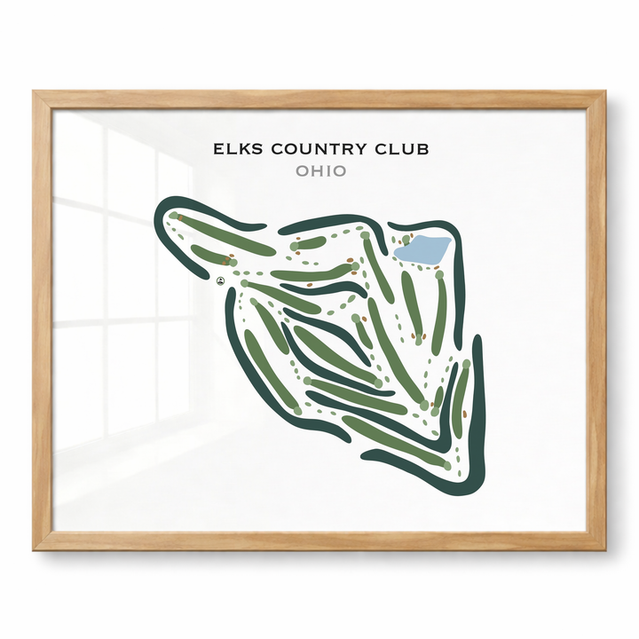 Elks Country Club, Ohio - Printed Golf Courses