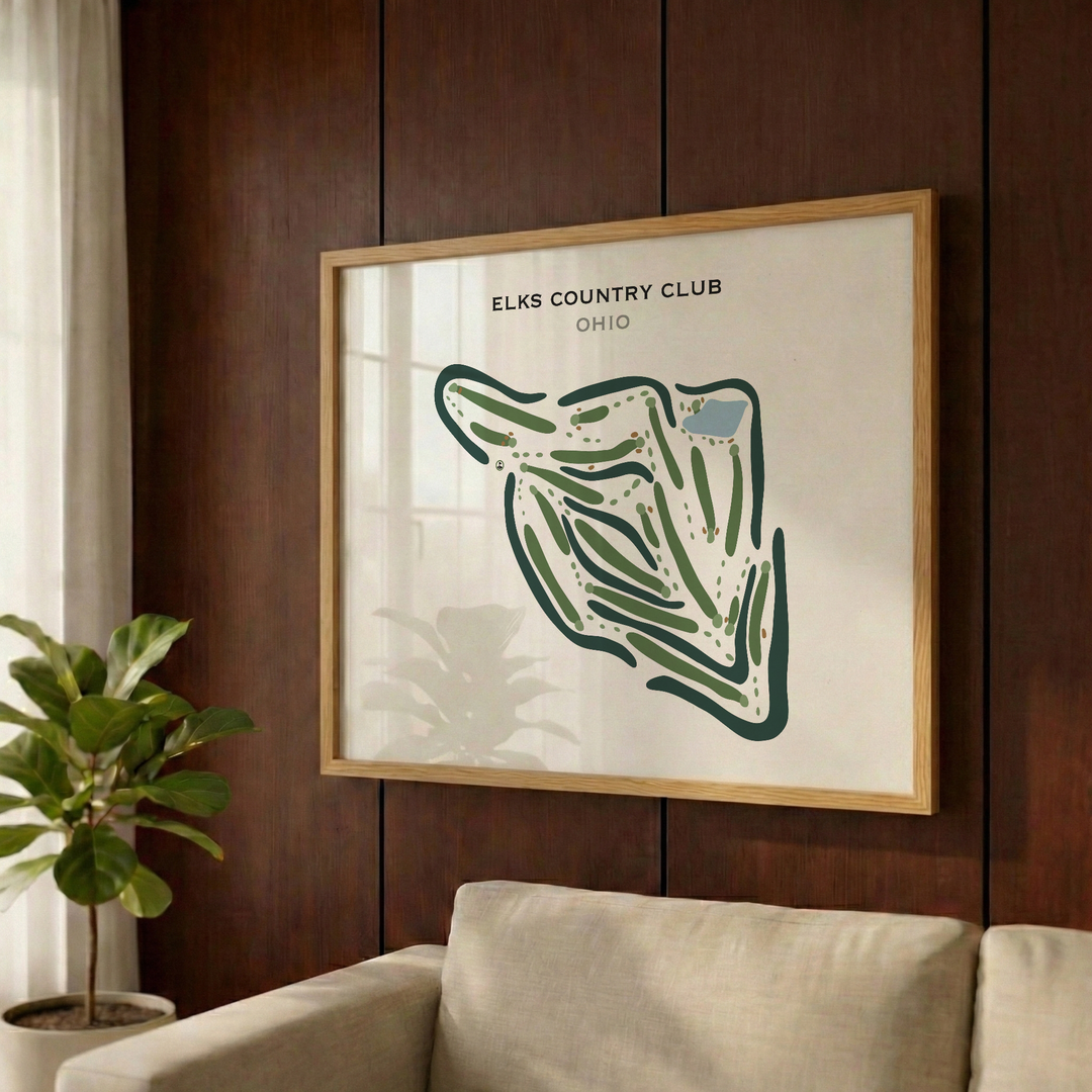 Elks Country Club, Ohio - Printed Golf Courses