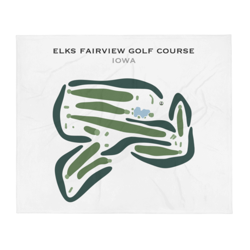 Elks Fairview Golf Course, Iowa - Printed Golf Courses