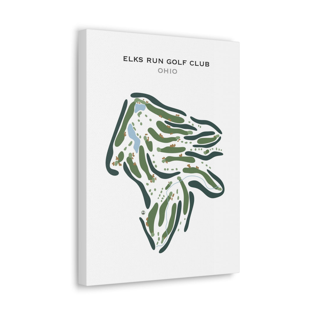 Elks Run Golf Club, Ohio - Printed Golf Course
