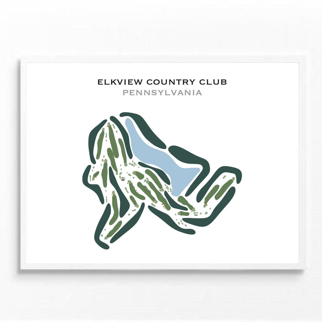 Elkview Country Club, Pennsylvania - Printed Golf Courses