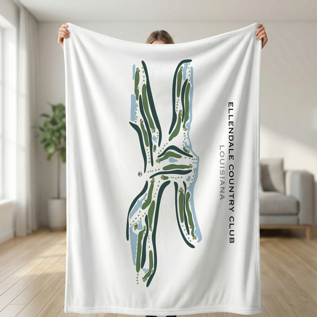 Ellendale Country Club, Louisiana - Printed Golf Courses