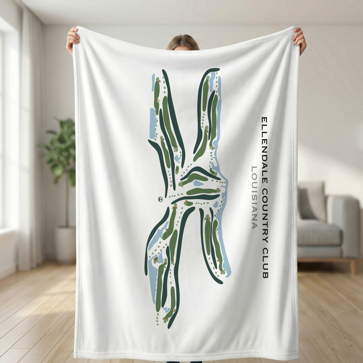 Ellendale Country Club, Louisiana - Printed Golf Courses