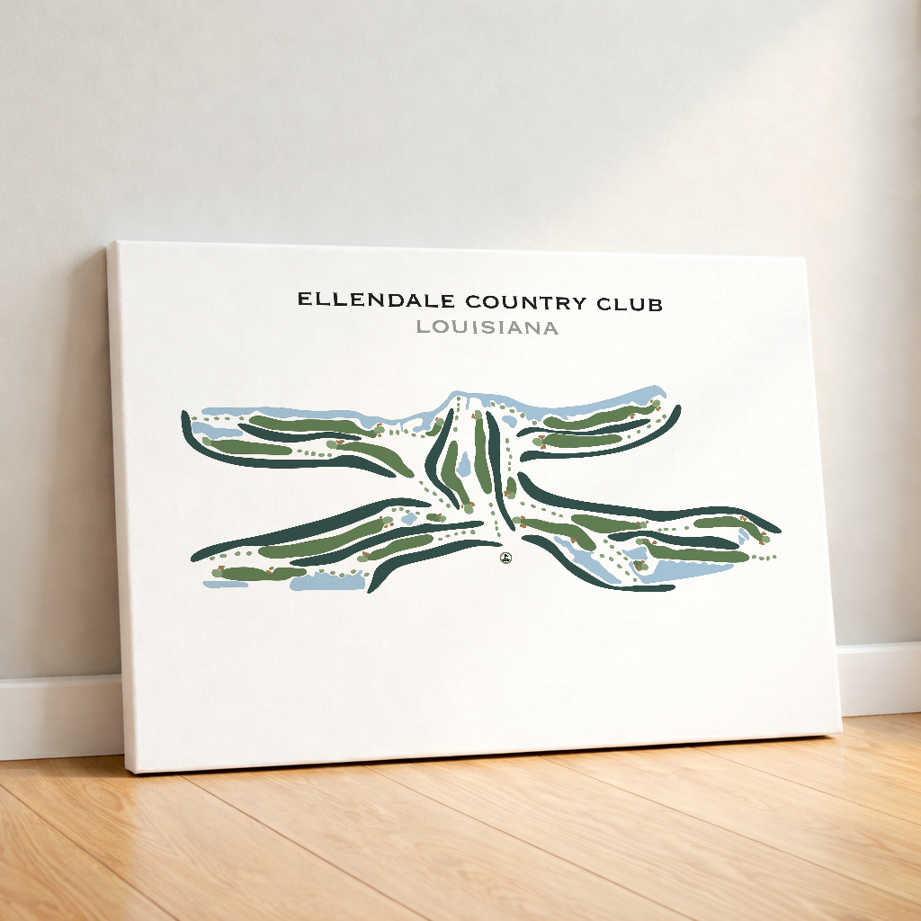 Ellendale Country Club, Louisiana - Printed Golf Courses