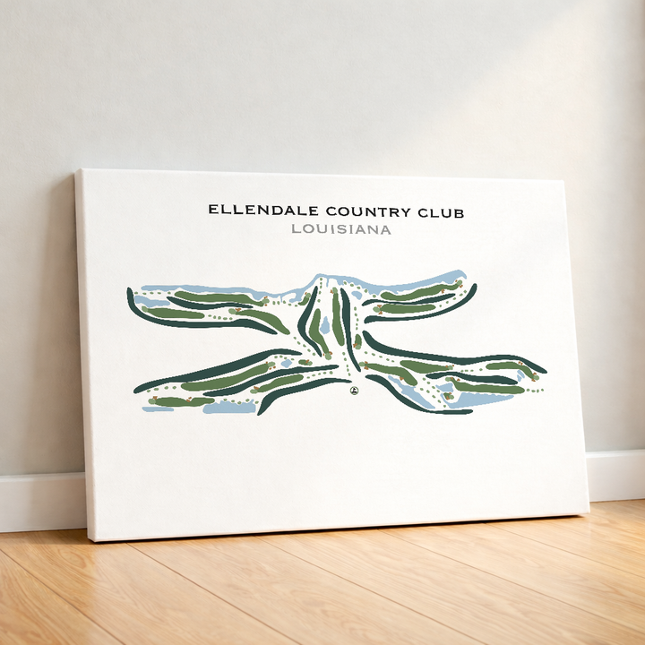 Ellendale Country Club, Louisiana - Printed Golf Courses