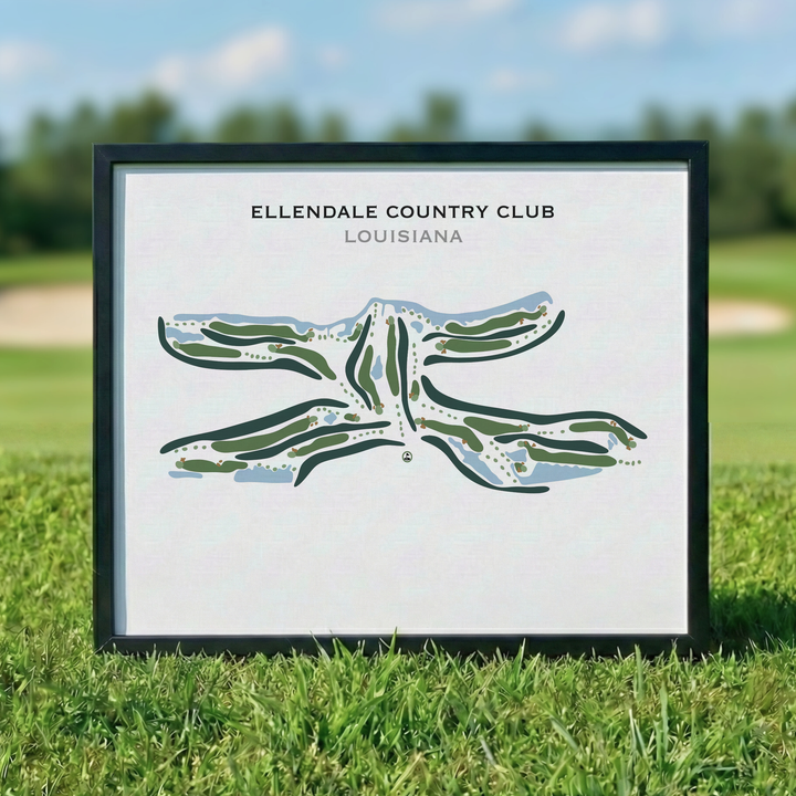 Ellendale Country Club, Louisiana - Printed Golf Courses