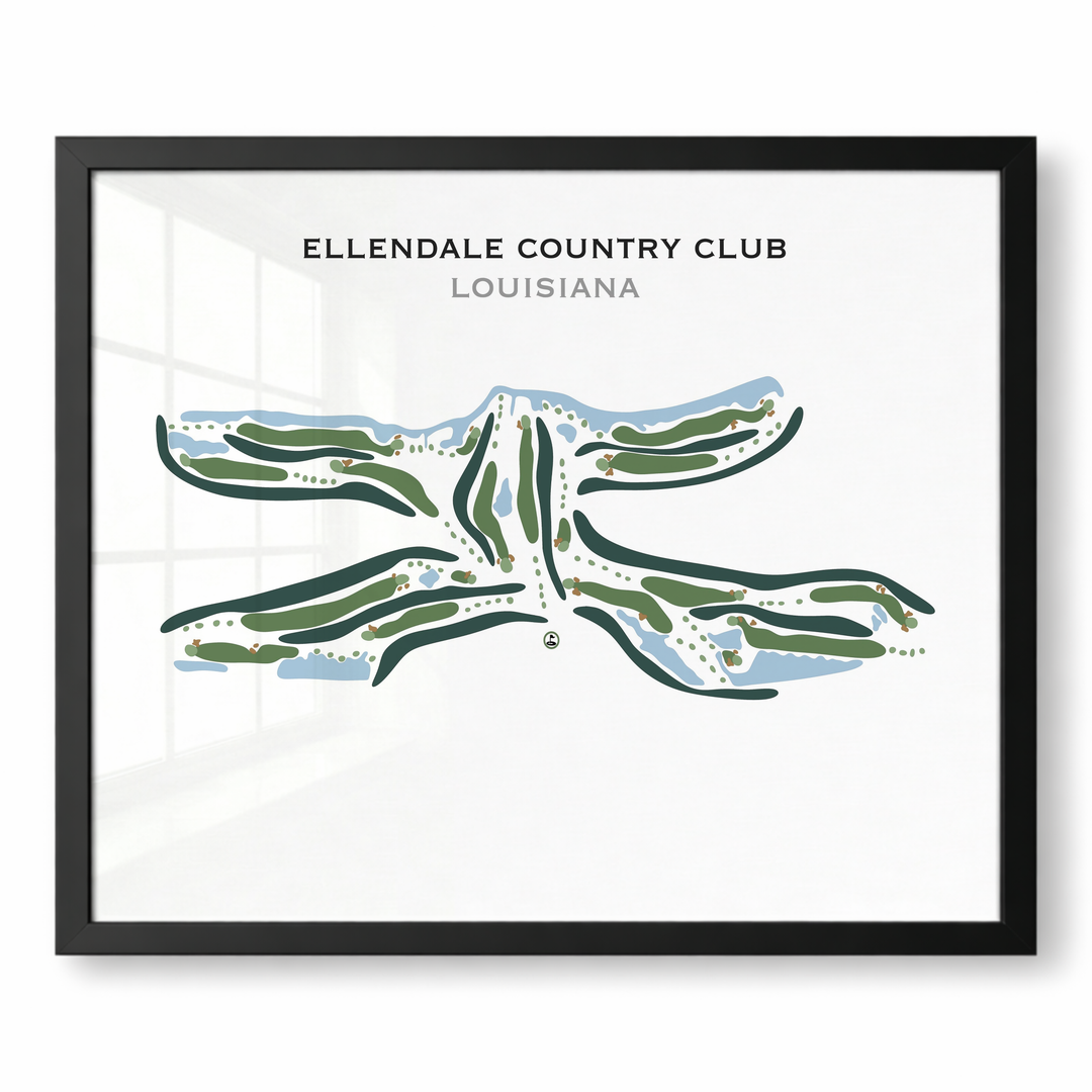 Ellendale Country Club, Louisiana - Printed Golf Courses