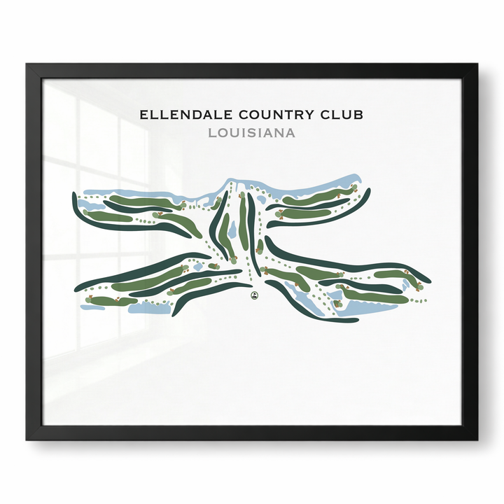 Ellendale Country Club, Louisiana - Printed Golf Courses