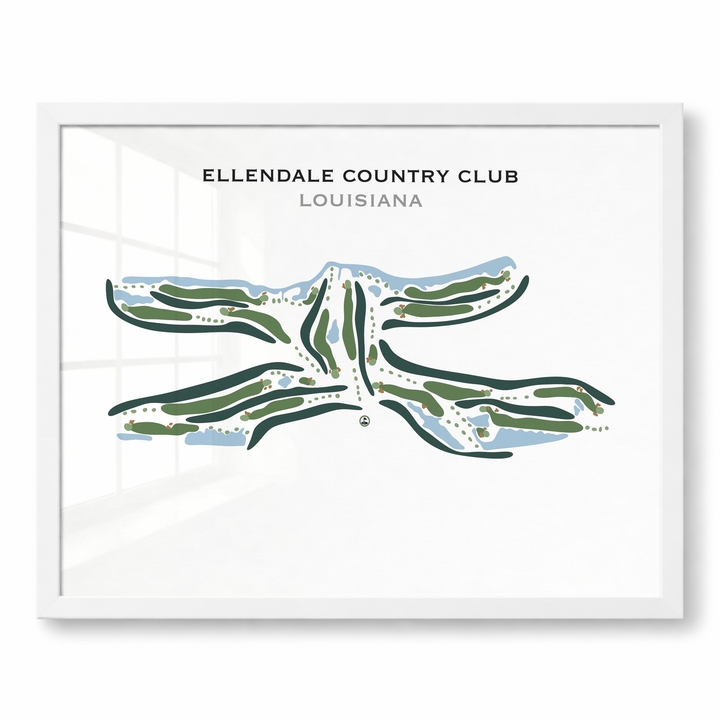 Ellendale Country Club, Louisiana - Printed Golf Courses