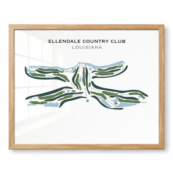 Ellendale Country Club, Louisiana - Printed Golf Courses