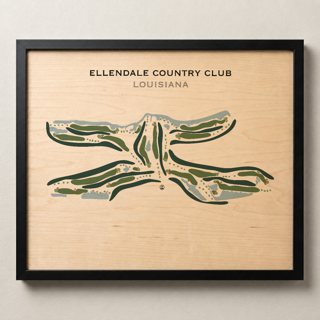 Ellendale Country Club, Louisiana - Printed Golf Courses