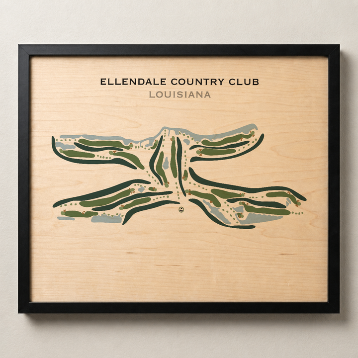 Ellendale Country Club, Louisiana - Printed Golf Courses