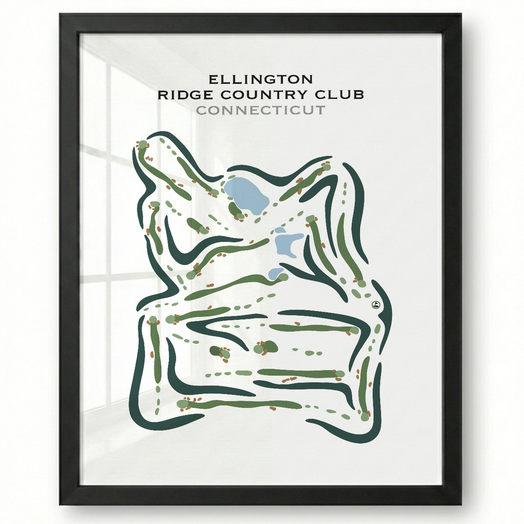Ellington Ridge Country Club, Connecticut - Printed Golf Courses