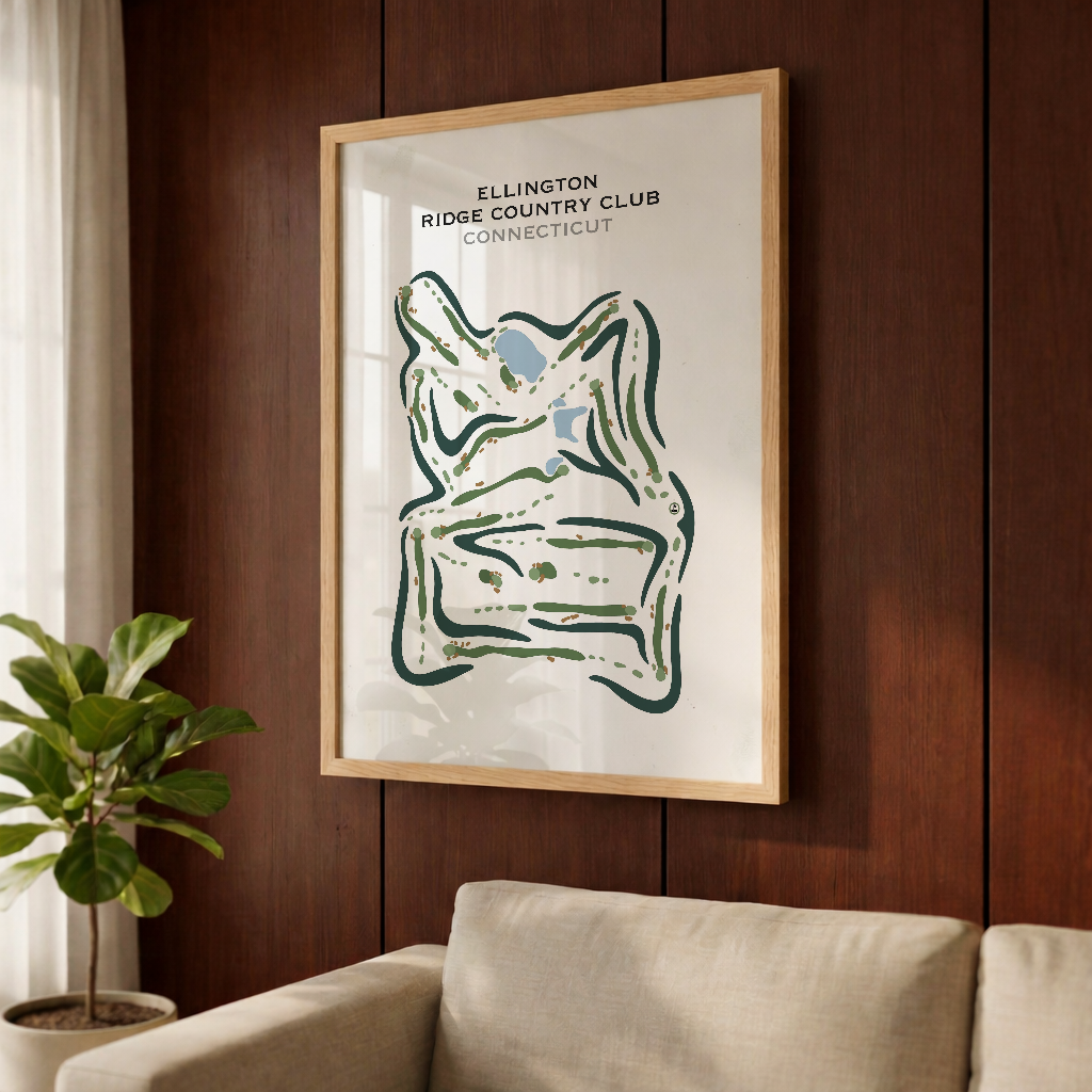 Ellington Ridge Country Club, Connecticut - Printed Golf Courses