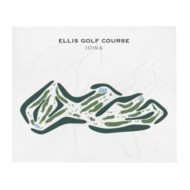 Ellis Golf Course, Iowa - Printed Golf Courses