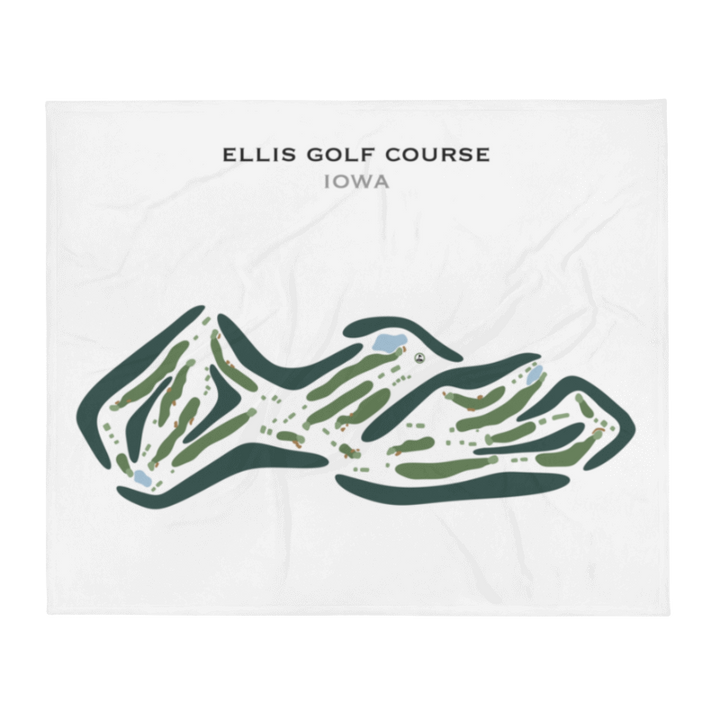 Ellis Golf Course, Iowa - Printed Golf Courses