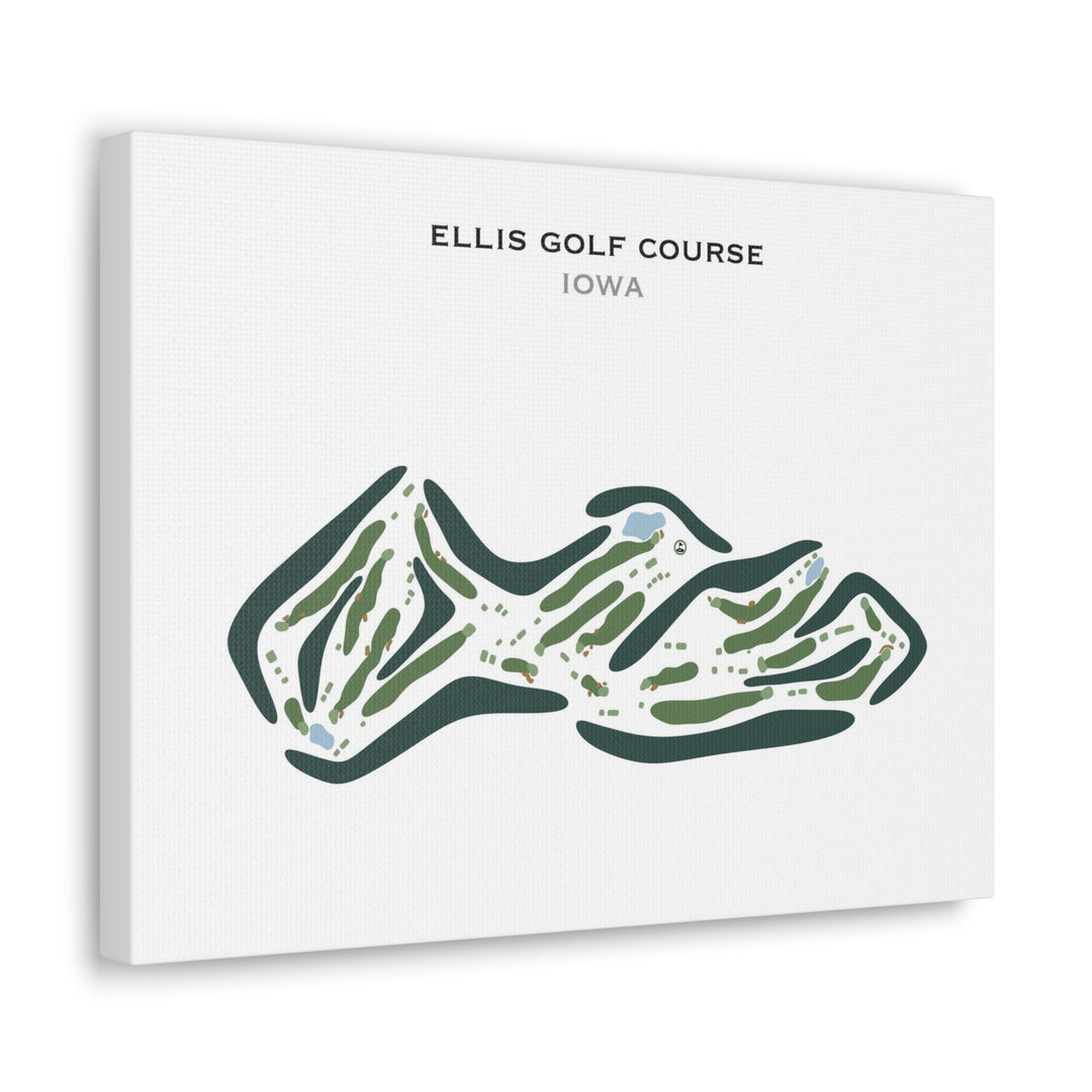 Ellis Golf Course, Iowa - Printed Golf Courses