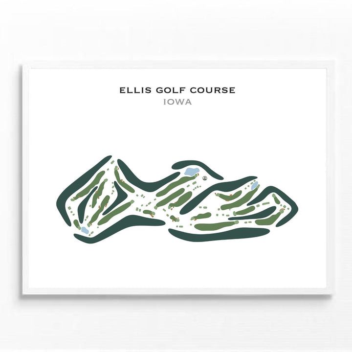 Ellis Golf Course, Iowa - Printed Golf Courses