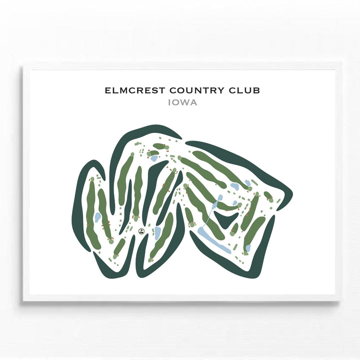 Elmcrest Country Club, Iowa - Printed Golf Courses