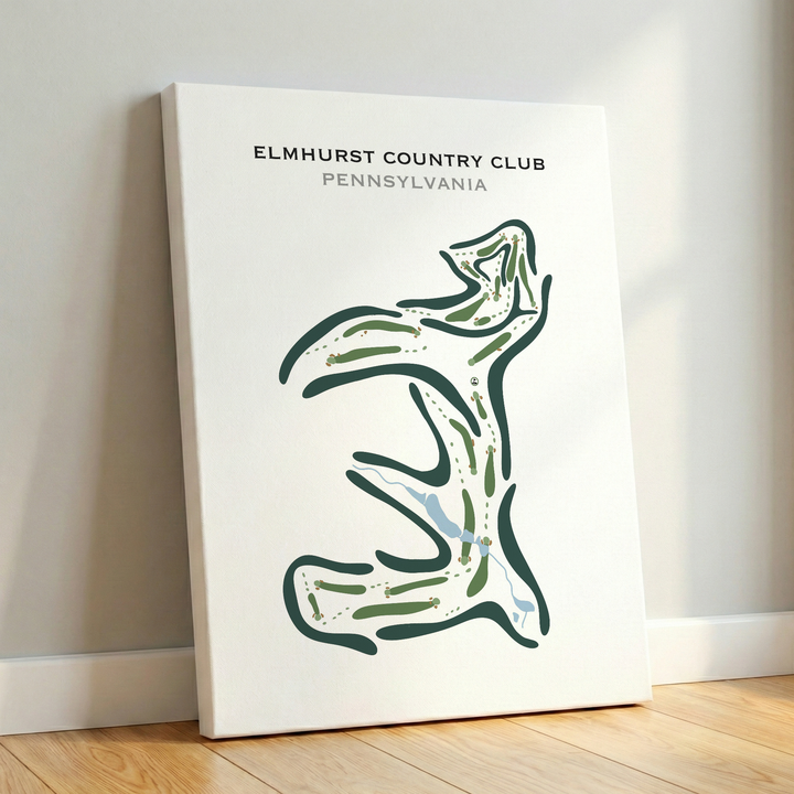 Elmhurst Country Club, Pennsylvania - Printed Golf Courses